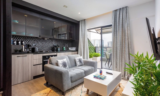 Westlands Apartment | Cozy 1-bedroom apartment in fantastic Nairobi with fitness room, WiFi 101