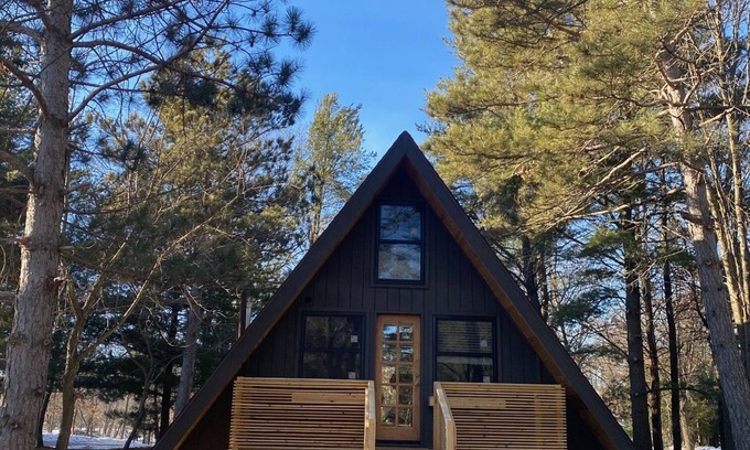 Nekoosa Cabin | Cozy A-Frame Cabin in the Woods!