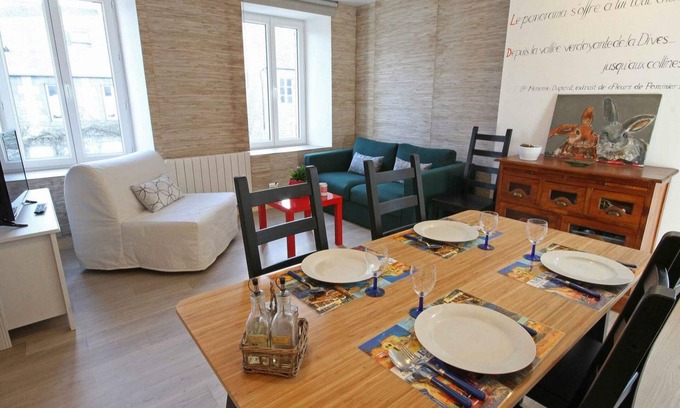 Segrie-Fontaine Apartment | Cozy Apartment Above Café Bookstore with Garden and Electric Bike Rentals