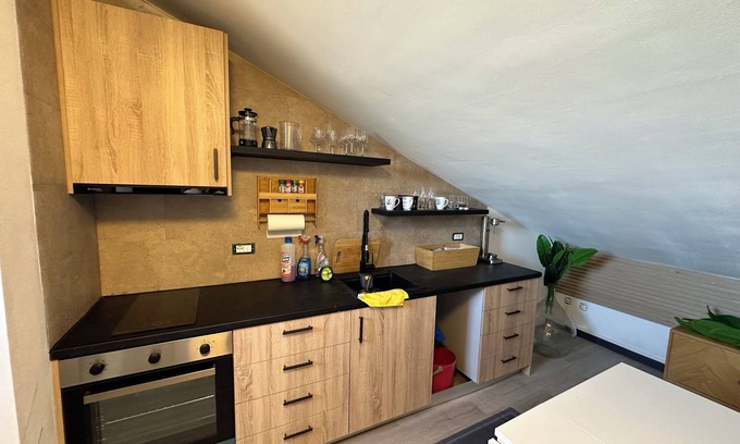 Dogliani Apartment | Cozy penthouse in Barolo area. Renovated 2024.New kitchen, bathroom, sofa/bed