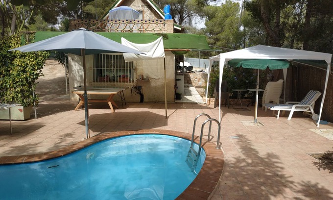El Palmar Cottage | Cozy rural house with terrace pool located 10 minutes