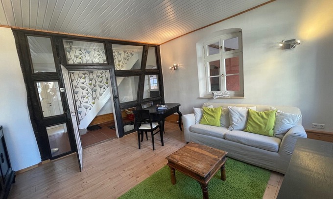 Angelbachtal Apartment | Cozy vacation apartment with private entrance in a listed building from 1796