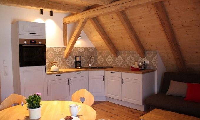 Haunsheim Apartment | Cozy vacation apartment "Jakob" (45sqm) with fully equipped kitchen
