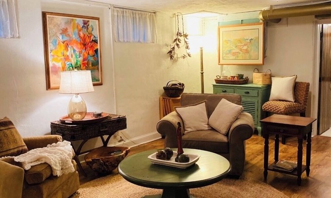 Lynn House | Craftsman Style Brick Cottage 1937 downstairs apartment