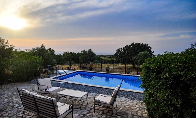 Kucukerenkoy Cabin | Cyprus Cabin Eco Retreat with Private Swimming Pool with uninterrupted sea views