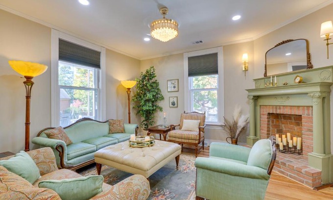 Danville House | Danville Retreat with Hot Tub and Cozy Fireplace!