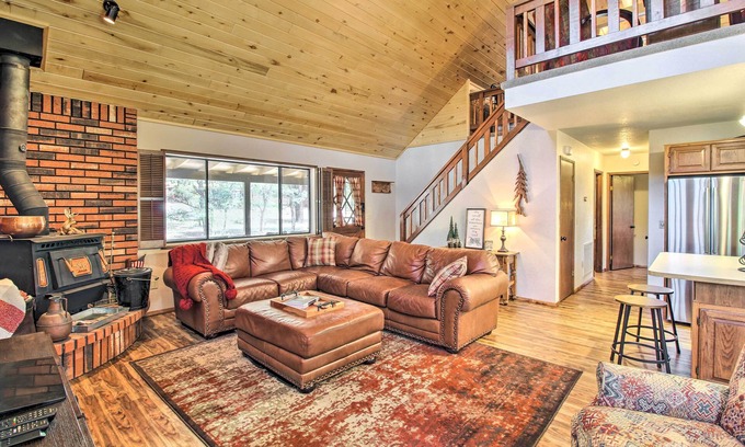 Overgaard Cabin | Deck, Porch & Grill: Heber-Overgaard Getaway!