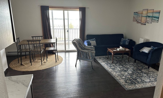 Beaver Island Apartment | Deckhand's Quarters @The Boat Shop overlooking Paradise Bay