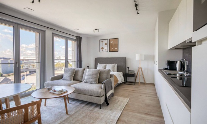 Gasperich Apartment | Delightful Gasperich Studio w/Elevator & Balcony, nr Bus, by Blueground
