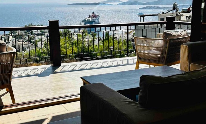 Bodrum Villa | Deniz manzarali tas villa