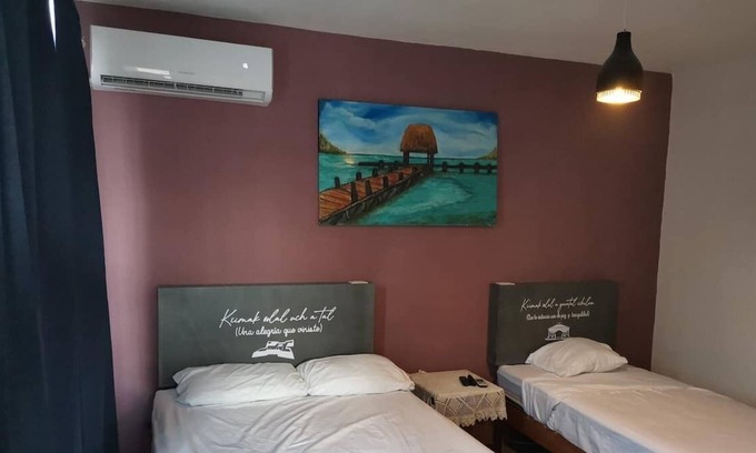 Centro Apartment | Departamento en el corazón de Bacalar - Terraza - AA & WIFI