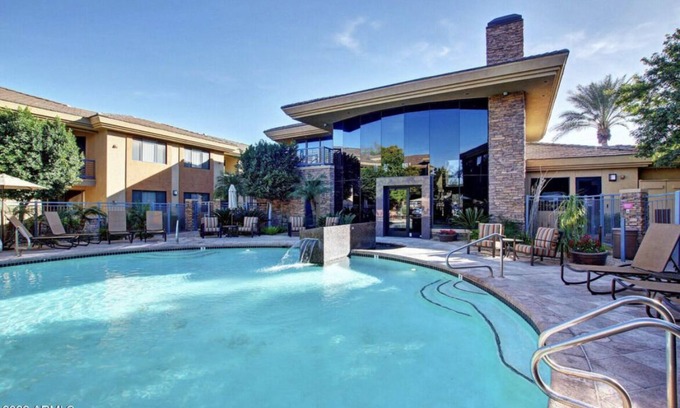 Desert View Village Condo | Desert Oasis with two master suites (KINGS) - pool view