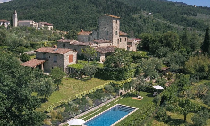 Bagno a Ripoli Villa | Design resort in the heart of Tuscany. 20 mins from Florence. Sleeps 15.