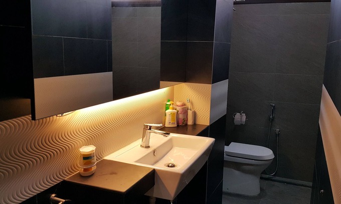 Klang Sentral Apartment | designer cozy spacious kitchen and living hall apartment