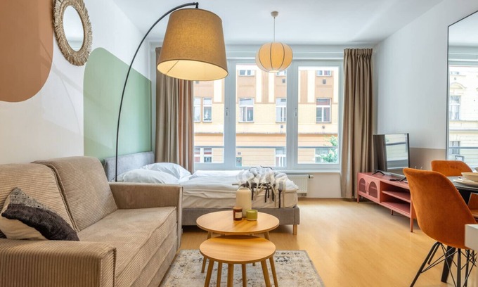 Nusle Apartment | Designer Prague Studio in a Vibrant Neighborhood