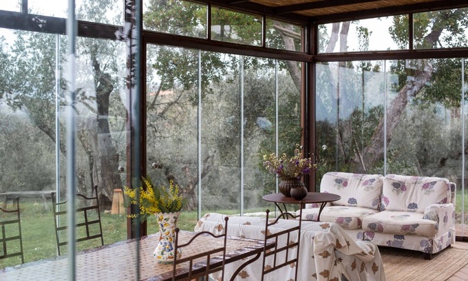Guardistallo House | detached Cottage with garden and breathtaking view to the seaside and Tuscan hil