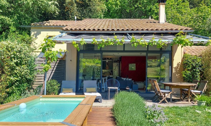 Vinsobres House | Detached house, quiet, beautiful garden, mini pool, Drôme provençale, 2 Pers