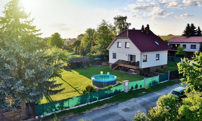 Malsice Villa | Detached villa in South Bohemia with outdoor pool in the fenced garden