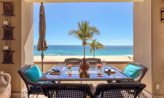 San Jose del Cabo Condo | Direct Beachfront with amazing views in Luxurious and Private 5 star villa!