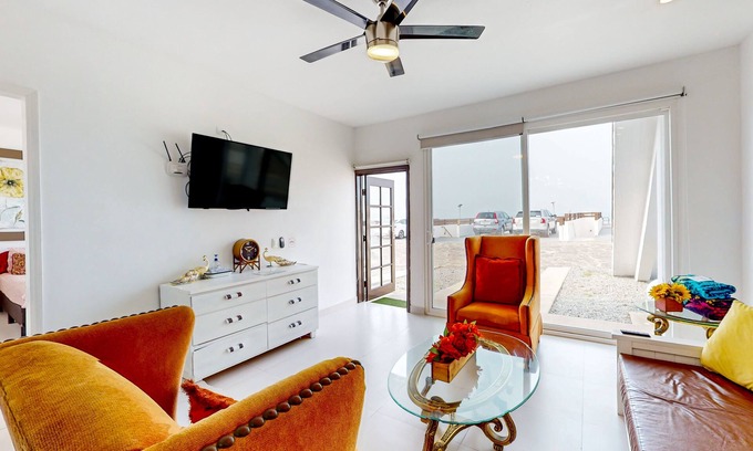 La Paloma House | Dog-friendly villa with heated outdoor pool, hot tub, streaming, partial views