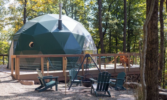Swan Lake RV Rental | Domes at Catskills a lakefront glamping adventure for adults