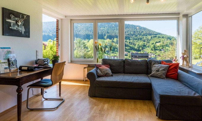 Alpirsbach House | Dream home: sauna, fireplace, great view, bbq, fenced garden, playground, kids room