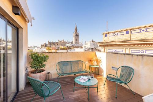 Santa Cruz Apartment | Duplex con Terraza Privada y vistas a la Catedral