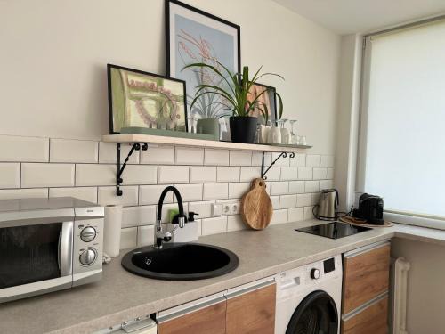Siauliai City Center Apartment | DvaroStudio jaukus butas centre self-check-in