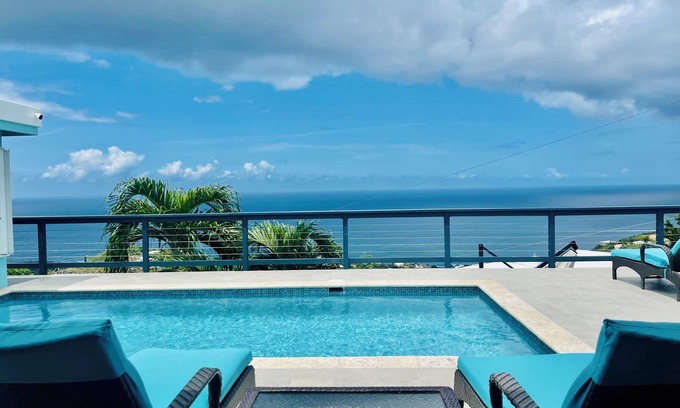 Estate Frenchman Bay House | Easy location, Ocean view, Jeep Available, Solar, Battery Power, Strong Wifi