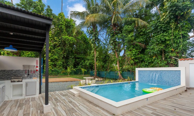 Mameyes II Villa | El Yunque Paradise | Private pool, beach tennis court, fire pit, outdoor shower,