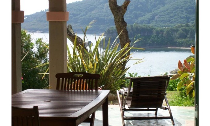 Naregno Apartment | Elba Island villa on the sea with sandy beach surrounded by green park Arc.T