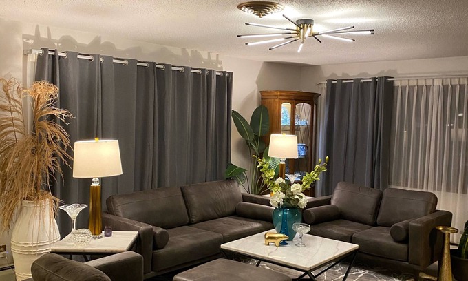 Fort Morgan House | Elegant Three Bedroom Home with Patio and Fireplace