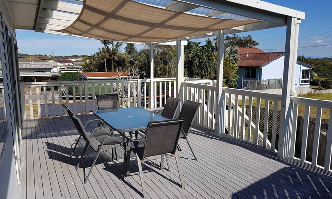 Manning Point House | Elevated house, water views and sea breezes.