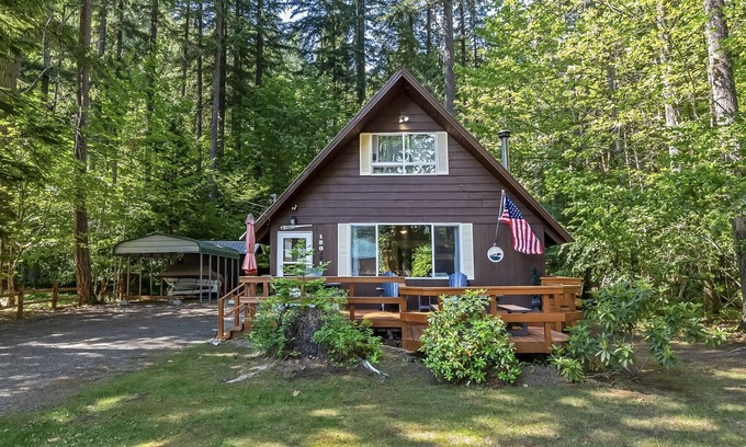Packwood Cabin | Elk Country Cabin | Woodstove, pet friendly