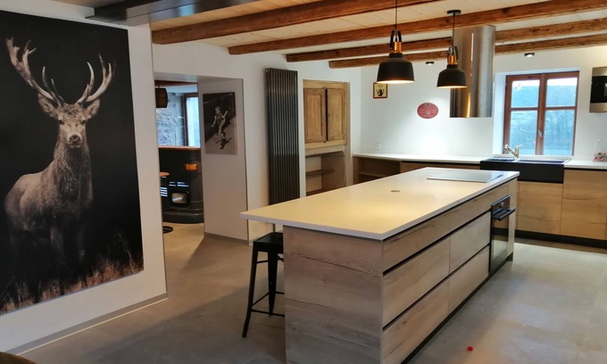 La Chapelle-devant-Bruyeres Ski Chalet | Exceptional farmhouse for 15 people, private indoor pool, jacuzzi, in the heart of nature