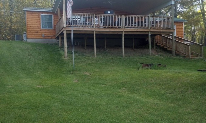 Long Lake House | Exclusive lake front property. Nothing but the ritz. Outdoor kitchen & hot tub.