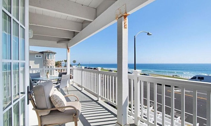 Carlsbad Apartment | Expansive Ocean View, Private Balcony, Across from Beach