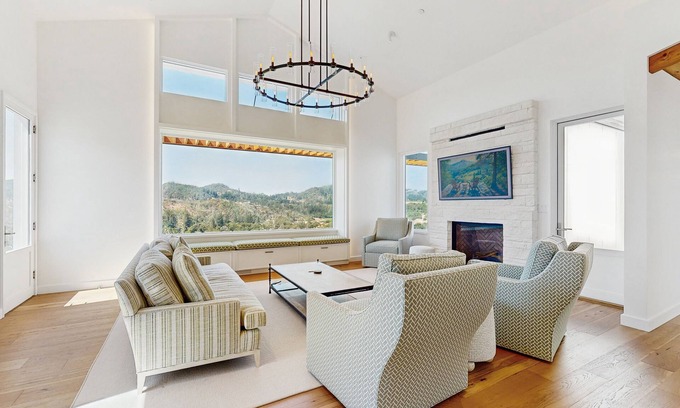 Calistoga House | Exquisite modern getaway with private hot tub & pool + large deck w/valley-view