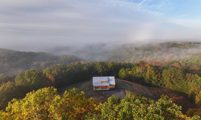 Saint Joe Cabin | EXTRAORDINARY Home at Sky Hawk Ridge, a 185-acre Refuge next to Buffalo River
