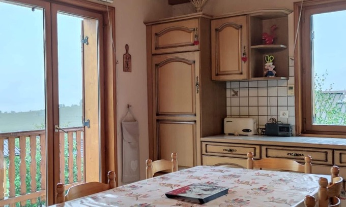 Albiez-le-Vieux Ski Chalet | Family chalet 2*, near slopes and center, south terrace, mountain view