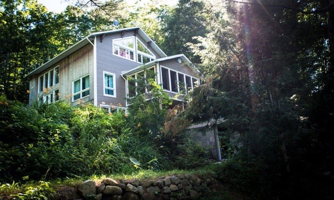 Mille-Isles Ski Chalet | family friendly lakefront chalet