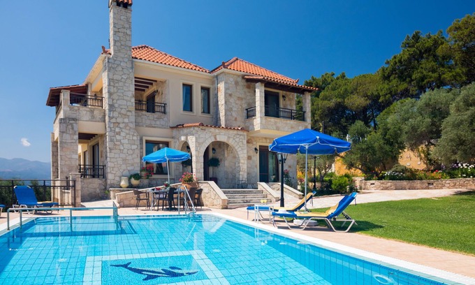 Polemarchi Villa | Family Friendly Villa Hermes w/Private Pool, Billiard Pool table, Ping Pong BBQ