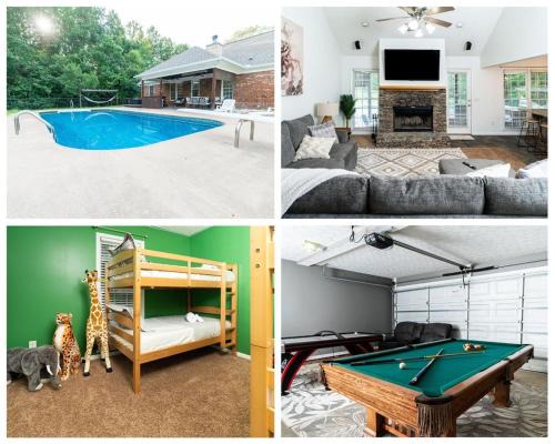 Fortson House | Family Fun house with pool and games