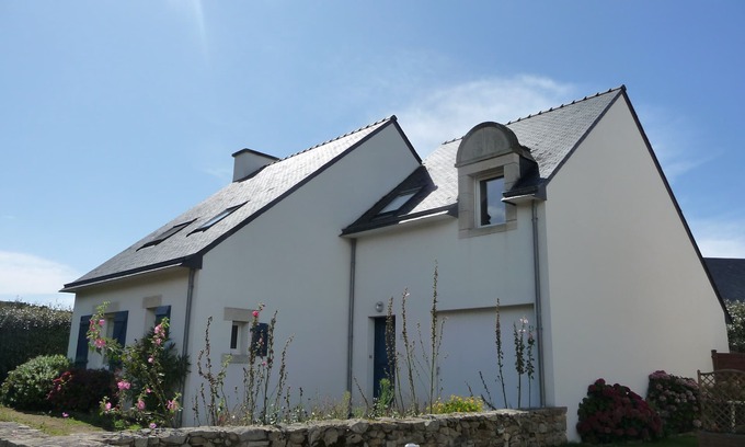 Saint-Pierre-Quiberon House | FAMILY HOUSE At 100 m Kerbourgnec beach side bay