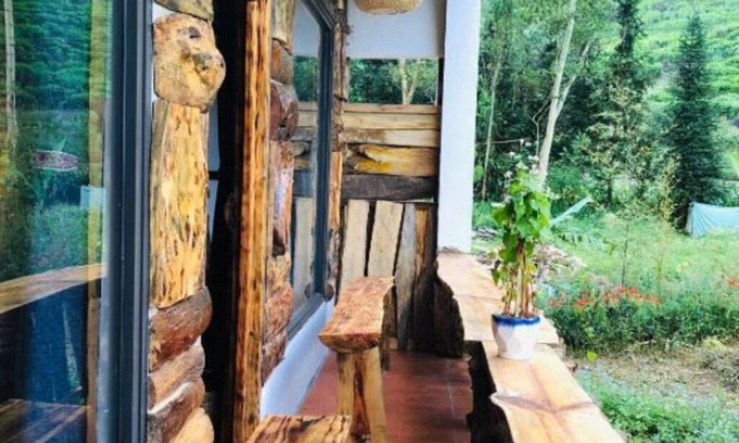 Meo Vac Bed & Breakfast | Family Room with Mountain View - O'Chau Meo Vac Homestay