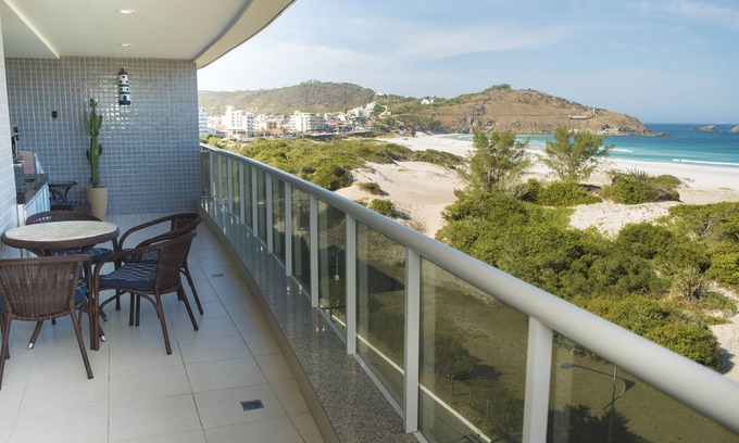 Arraial do Cabo Apartment | FANTASTIC VIEW OF BEACH FRONT BEACH WITH BEST REGION SUNSET.