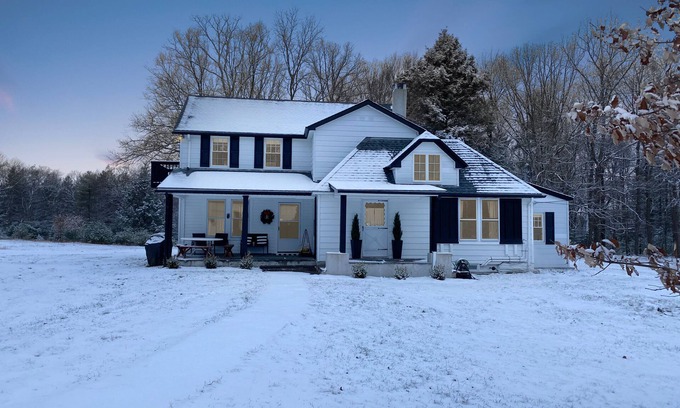 Milford House | Farmhouse on 179 acres! Private creek! Barn! Hiking trails! Minutes from town!