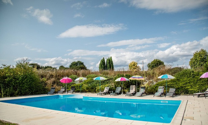 Noyant-Villages Other | Farmhouse with shared heated pool at Le Haut Gué