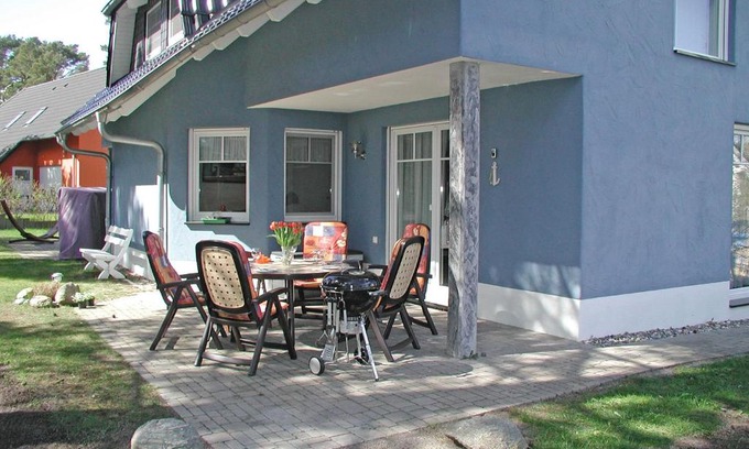 Ostseebad Baabe Apartment | Ferienhaus Morgenstern in Baabe mit Kamin und Garten