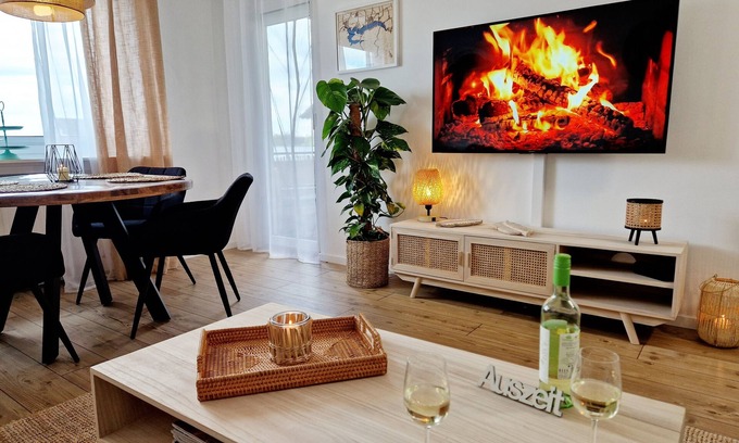 Delecke Apartment | Ferienwohnung Sonnenhang im Boho-stil mit Balkon